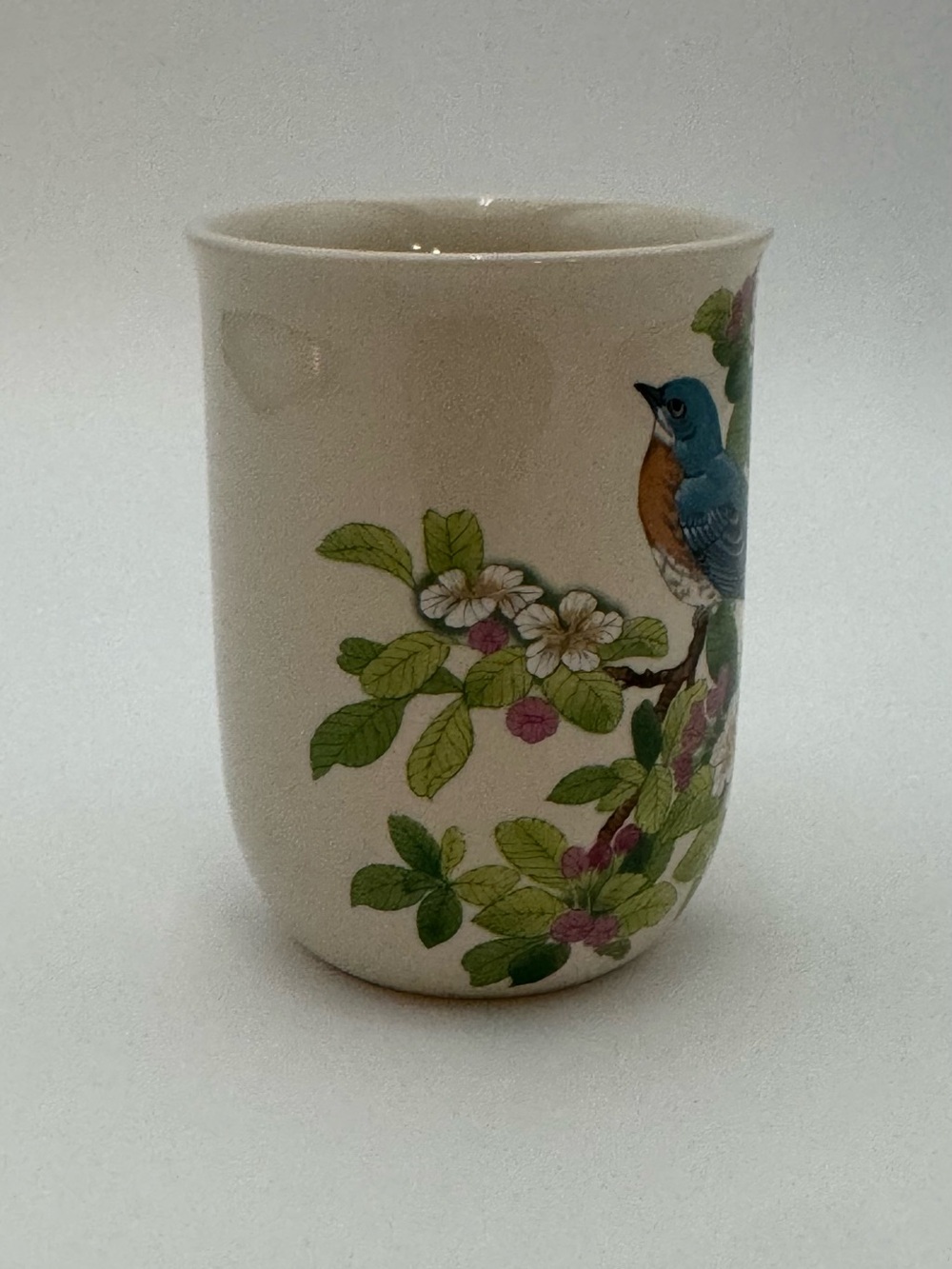 Otagiri Bluebird Floral Coffee Mug Vintage Japan Gibson Greeting Cards Bird Cup - Picture 2 of 6